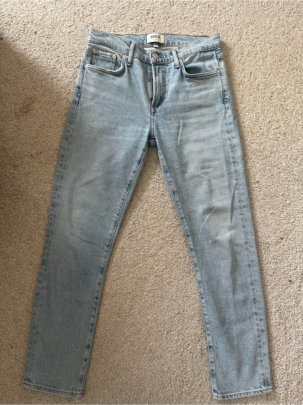 Agolde Toni Light Wash Women’s Slim Straight Jeans